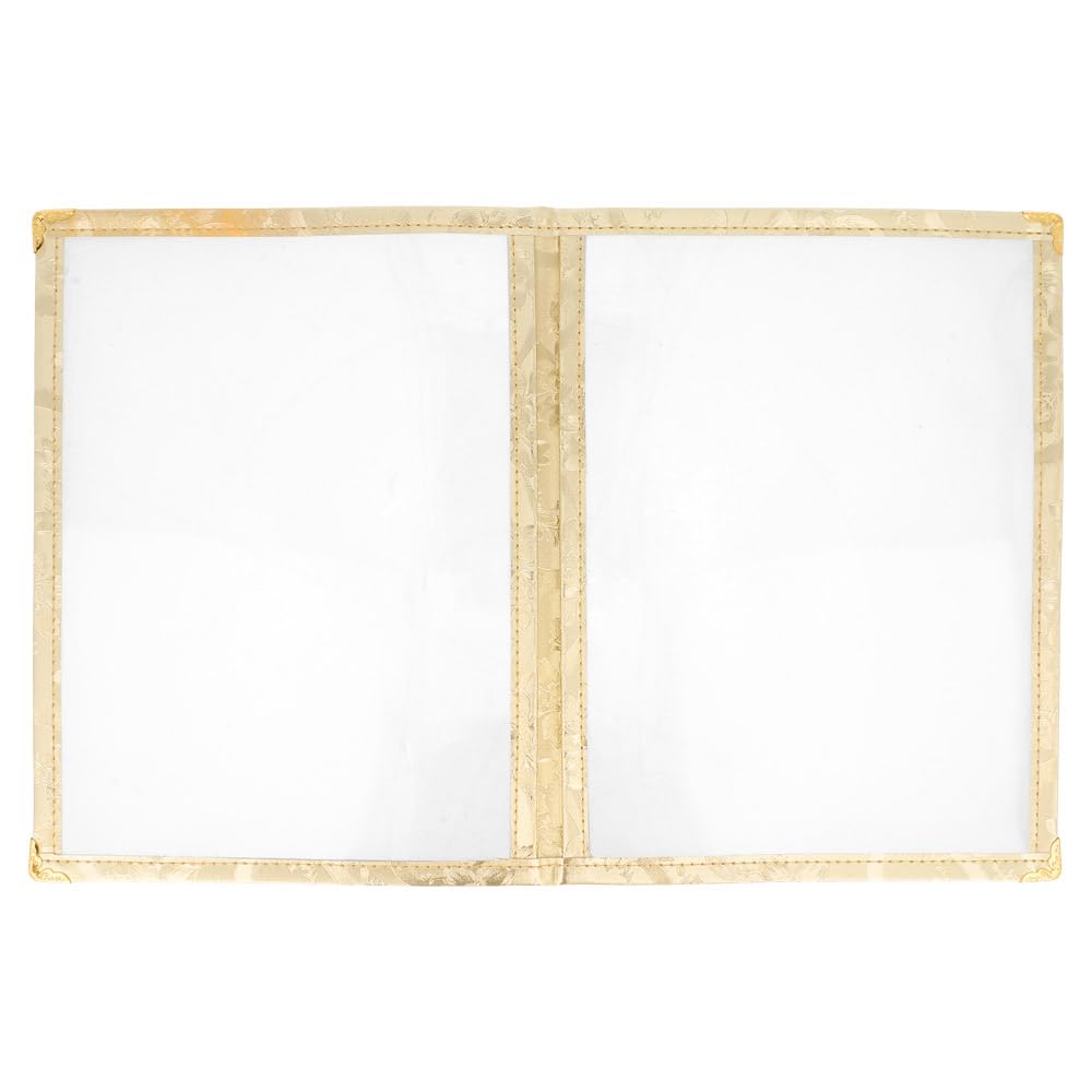 "Amerikanische" Speisekarte Din-A5 2-Teilig Gold Pvc - 100 Un.