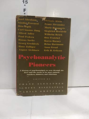 Psychoanalytic pioneers, B0006BNRY4 Book Cover