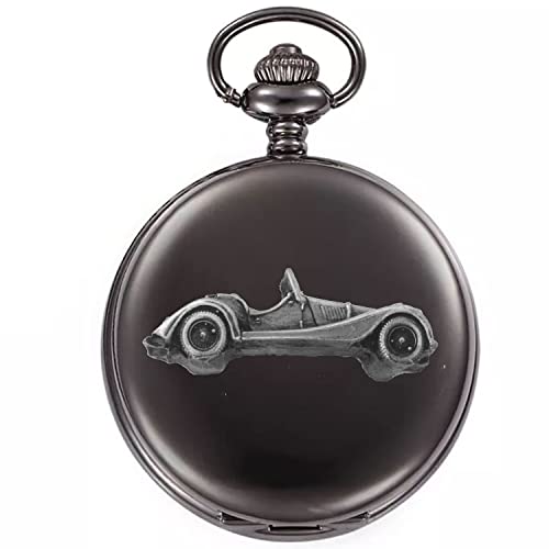 Montre gousset Morgan +8 quartz boîtier noir, un cadeau d'exception pour homme