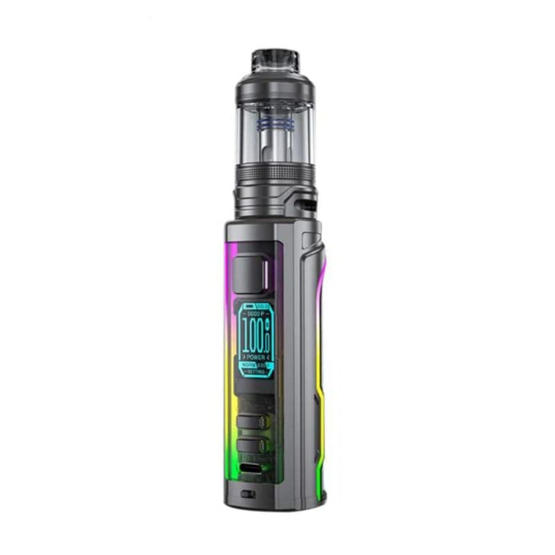 TVDCFreemax Marvos X Pro 100W Kit | 100W | Variable Wattage Mode | Batteries Not Included | Adjustable Airflow | Compatible with High VG E-Liquid | 2ml Cartridge No Nicotine, (Gunmetal)