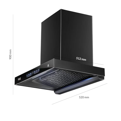 Image of IVAS Chimney T shape Zyara 90 cm | Max Suction 1900 M3 /hr | Touch+ Motion sensor 3 control |12 Year warranty on motor and 2 years warranty on product