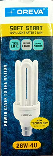 Oreva 28W B22 CFL Light, Pack of 2