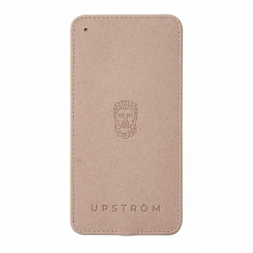 Chargeur sans fil induction Qi LÄDER rose 10W cuir végétalien