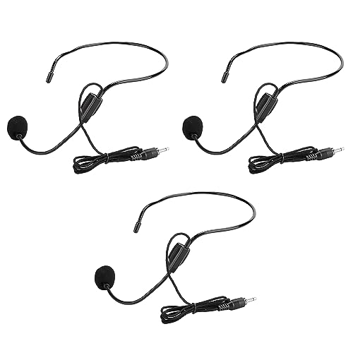 Micrófono de Auriculares de 3 Piezas, Tapón de Rosca de 3,5 Mm