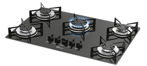 FISCHER COOKTOP À GÁS 5 BOCAS MESA VIDRO PRETA BIVOLT 1642-6985 FISCHER COOKTOP À GÁS 5 BOCAS MESA VIDRO PRETA BIVOLT 1642-6985