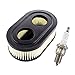 Produktbild MCHNIC Luftfilter und Zündkerze für Briggs & Stratton Motoren 550E 550EX Eco-Plus 575EX 625EX 625EXI 675EX 675EXI 675IS 725EX 725EXI Series Ersetzt Teilenummer 798452 798339 593260 09P702 4247 5432