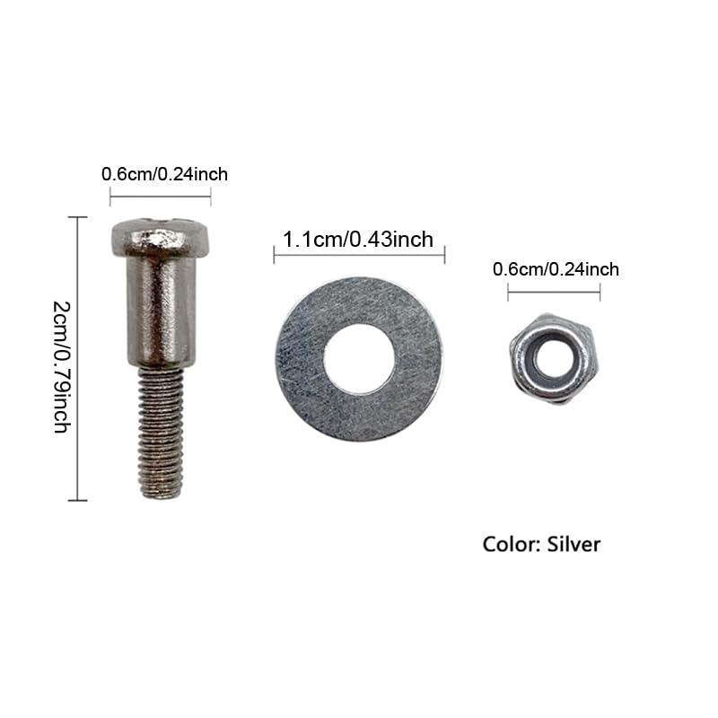 Miniatura 3 de Paquete de 2 cortapelos de palanca de ajuste, perno de tornillo de arandela, tuercas de repuesto ajustables, accesorios de montaje para WAHL Magic