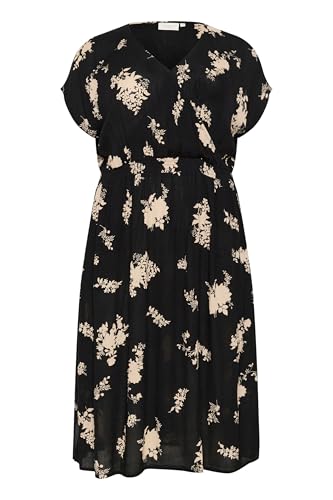 Robe femme Kaffe Curve vêtements grande taille chic manches courtes col V