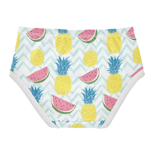 Wusikd Pineapple Girls' Underwear Cotton Watermelon Girls Briefs Soft Toddler Underwear 2T2