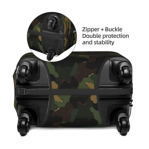 Camouflage Pattern Luggage Cover Washable Stretch Suitcase Protector Anti-Scratch Travel Luggage Sleeve Elastic Baggage Cover Fits 18-32 Inch4