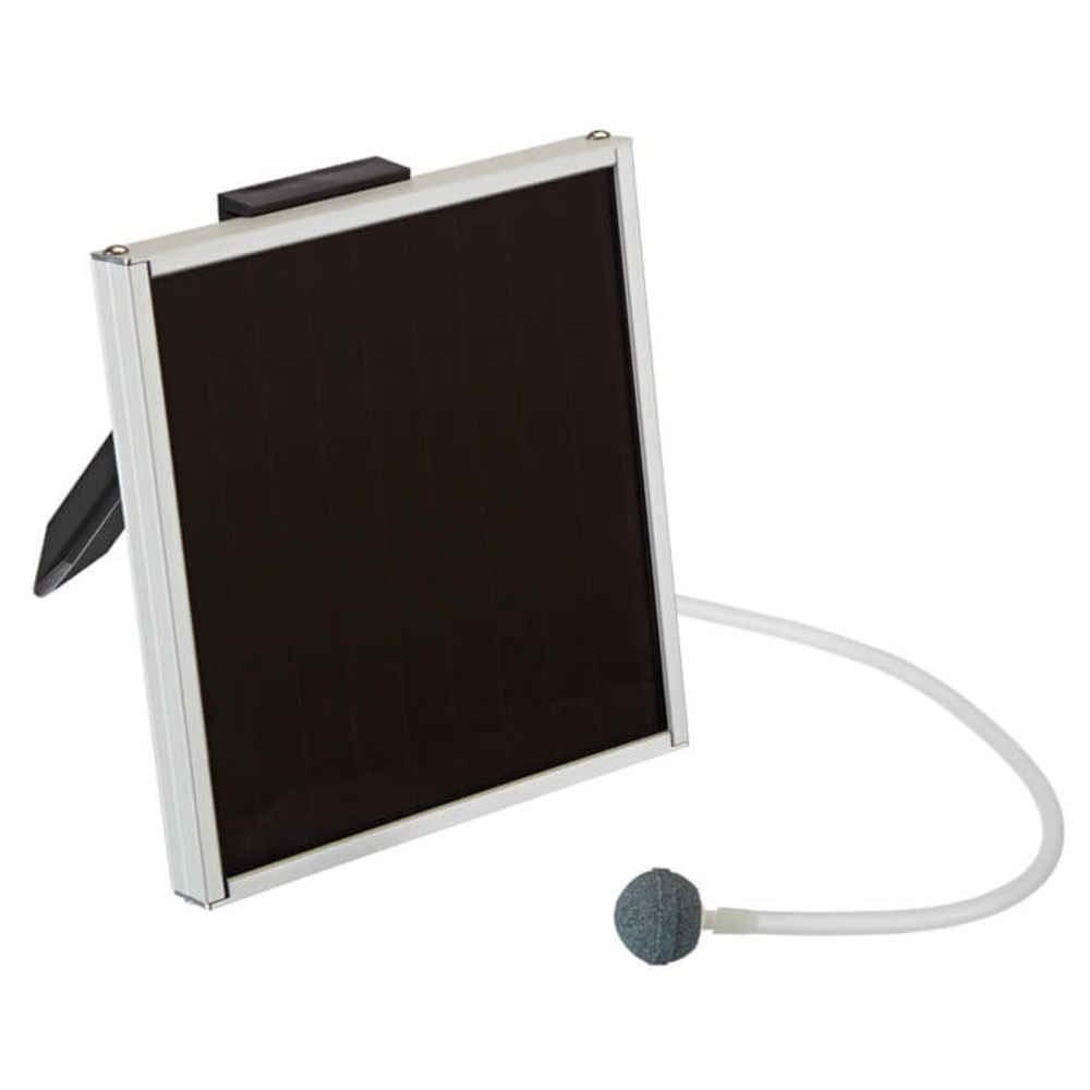 Pontec 46785 Pondo-Solar Air 150 Plus - Solarbelüfterpumpe zur Sauerstoffversorgung / schwimmendes Solarstromsystem / Belüftungsset für den Teich