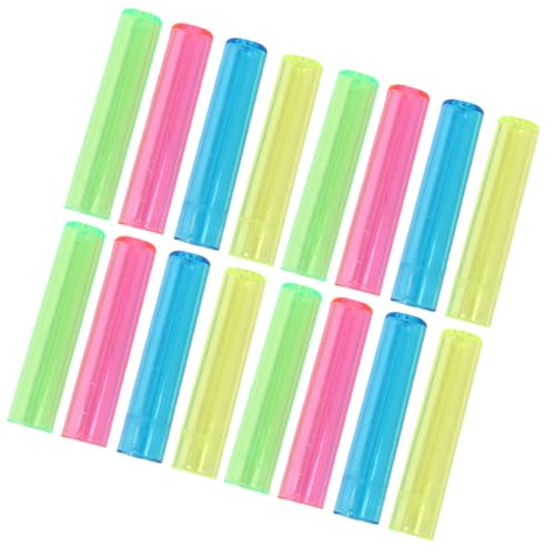 ABOOFAN 200 piezas Protector Lápiz Transparente Plástico Flexible Unidades Tapas para Prolongar y Proteger Punta Uso Escolar Oficina Hogar