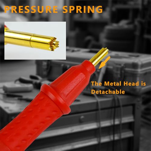 Image of ZIBOO L2010 Pin Type 4 Terminal Probe Compatible with Hioki BT3554,BT3554-01 Battery HiTester,Handheld Battery Tester, Replaceable Probe Tip