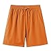 TopTie Custom Men's 7-Inch Swim Trunks Quick-Dry with Mesh Liner Lightweight Swim Shorts-Orange-XXL
