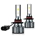 Luminavexel Automotive LED Headlight Bulbs for Ford Transit 150 250 350 (2014-2023), 9005 High Beam & H11 Low Beam, 6000K White with Cooling Fan, 4-Pack