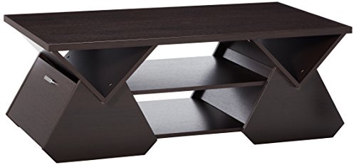 24/7 Shop At Home Madison Contemporary Geometric Coffee Table, Espresso #TOP11