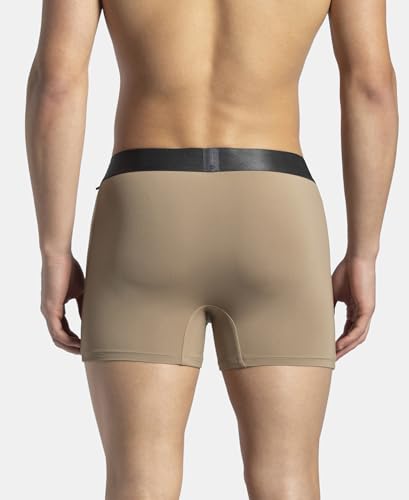 Image of Jockey IC28 Men's Tactel Microfiber Elastane Stretch Solid Trunk with Moisture Move Treatment
