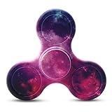 Cppslee Hands Fidget Spinner Safe Cool Toy Stress Reducer- Perfect For ADD, ADHD, Anxiety, and Autism Adult Children (A- #9 Purple Starry sky)