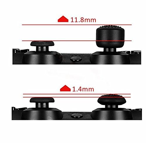 Image of Pack of 8 pcs Analog Controller Gamepad Raised Antislip Thumb Stick Grips Thumbsticks Joystick Cap Cover for PS5, PS4, PS3, Switch Pro, Xbox one, Xbox 360, Wii U, PS2 Controller (White)