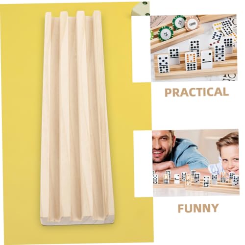 Support de Présentation en Bois Dominos Train Mexicain Multifonctions sur Table