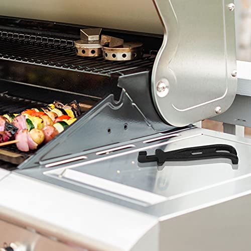 Delsbbq Grill Grate Lifter, Cast Iron Cooking Grid Lifter, Barbecue Universal Grate Lifter Tool For Most Charcoal Grills And Gas Grills, Grate Hook, Grate Handle, 2 Pack #TOP6