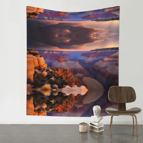 Tapisserie murale paysage géant BROLEO drap imprimé nature Grand Canyon