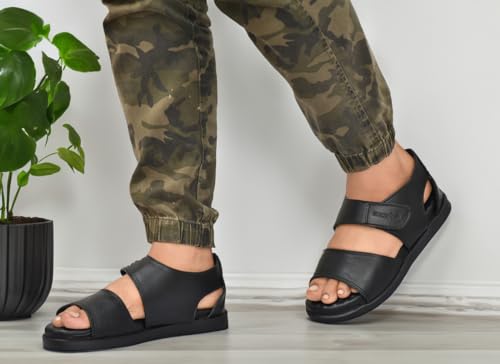 Image of HEALTH FIT Orthopedic & Diabetic Sandal Breathable & Adjustable Strap Sandals Dr Sandals Soft Sole Ultra-Lightweight Sandal for Men's 2021