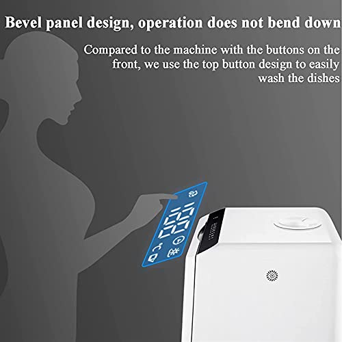 XTZJ Aanrecht vaatwassers Draagbare mini vaatwasser met 5L ingebouwde watertank, luchtdroogfunctie, 360 ° -cyclusspray, 5 wasprogramma's, glas en fruitvoor huis, slaapzalen, appartement, rv - Image 7