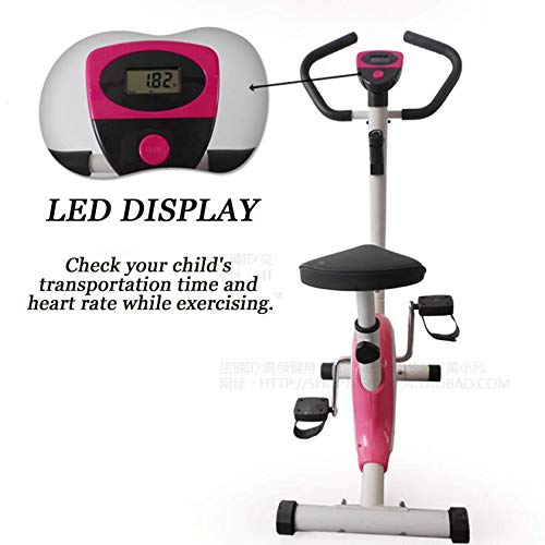 Image of Electric Pedal Home Exercise Bike,Exercise Bike Indoor Cycling Bike Stationary Bicycle with Resistance Workout Home Gym Cardio Fitness Maine Upright Bike (Blue) Mini Exercise Bike Stepper