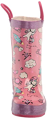Western Chief Girls Printed Waterproof Rain Boot, Planet Play, 12 Little Kid - Thumbnail 2