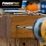 Hillman 42481 Power Pro Premium zewnętrzna śruba do drewna, 23 x 5 1/2 cala, 3 sztuki