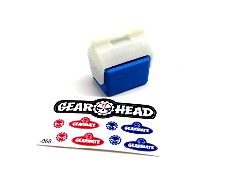 Gear Head RC 1/10 Scale Miniature Small Ice Chest - Blue