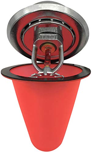 Happy Tree (10 Pack) Red Fire Sprinkler Head Protective Paint Cover Cap Shield with a Magnet for Repeat Uses Multi Purpose Paint Protector