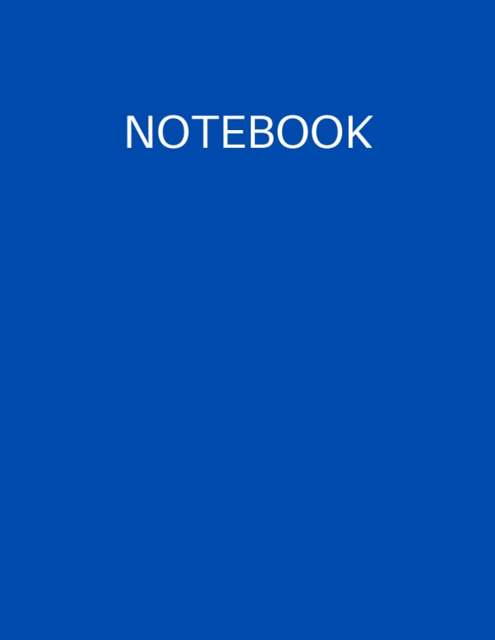 Notebook: Black College Ruled Lined Notebook Journal - Basic and Simple Perfectly Bound Composition Notebook - Large Size 8.5x11in 120 Lined Paper Pages