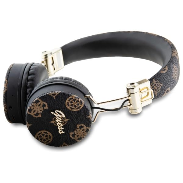 CG Mobile Guess słuchawki nauszne Bluetooth ENC Peony Script Round Shape czarny