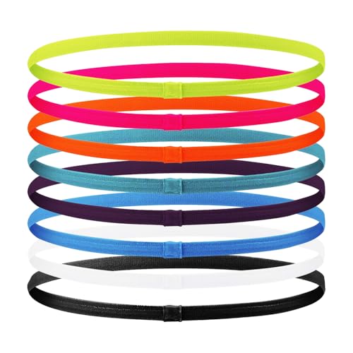 8 PCS Bandeaux de Sport, Serre Tete Homme Femme Enfant...