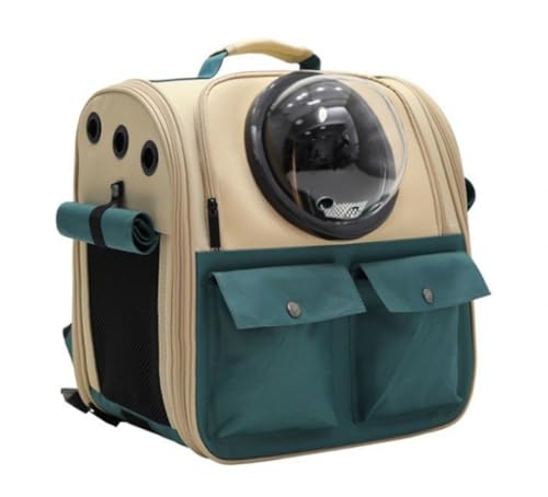 Zebeer 猫用ペットキャリーバックパック 宇宙カプセル型 換気機能付き 小型犬用も可能なバブルリュックサック キャリア M18