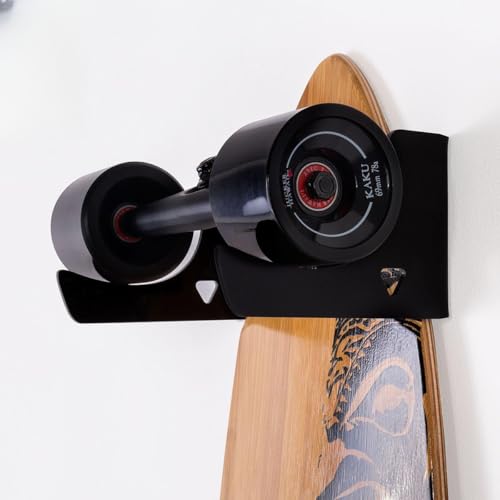 WANDKINGS Skateboard Wandhalterung - Backside Variante - Wähle eine Farbe - Schwarz matt