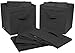 Greenco Foldable Storage Cubes Non-woven Fabric -6 Pack-(Black)