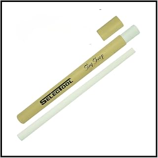 Selectool Ceramic Honing Rod with Protective Travel Tube - Fine-Grit Knife Edge Maintenance Rod for Kitchen Knives, Pocket Knives, Hunting, Fishing, EDC Gear & Outdoor Tools, 8.5 Inch