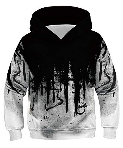 Image of Lovekider Boys Hoodies Sweatshirt Cool 3D Print Pullover with Big Pocket for Kids Fashion Warm Winter 6-16 Years