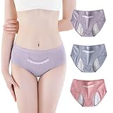 [ｄｅａｒ　ｄｏｒｉｓ] サニタリーショーツ 3枚セット 生理用ショーツ 綿100% レディース ショーツ 漏れ防止 下着 インナー 防水シート 漏れ防御 吸収 吸水 ナイト用 多い日 漏れない 生理用パンツ 生理中/普段にも 包み込む 食い込まない お尻すっぽり