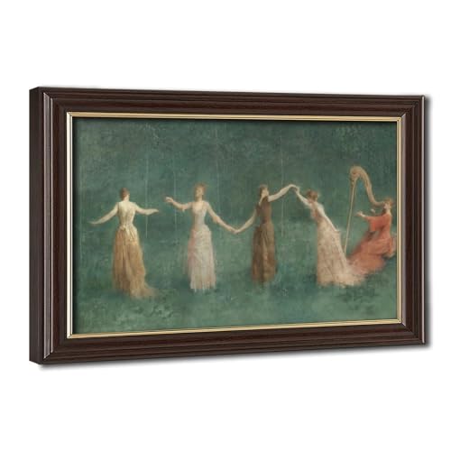 Thomas Wilmer Dewing affiche d'été tableau toile encadrée salon