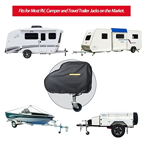Andacar Caravan Hitch Cover, Waterproof Trailer Jack Cover Universal Trailer Hitch Covers Rain Snow Dust-Proof Hitch Ball Cover-36X24X6 Inch. #TOP1