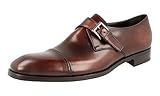 Prada Men's 2OB034 Brown Leather Business Shoes US 10 / EU 9 (43)