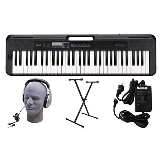 Casio CT-S300 PPK 61-Key Premium Keyboard Pack with Stand, Headphones & Power Supply