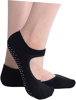 Garneck 1 Par De Meias Femininas Meias Respiráveis Meias De Verão Meias Pilate Meias Não Yoga Meias Não Meias Esportivas Meias Meias De Algodão Meias Femininas Não Negras Meias Yoga