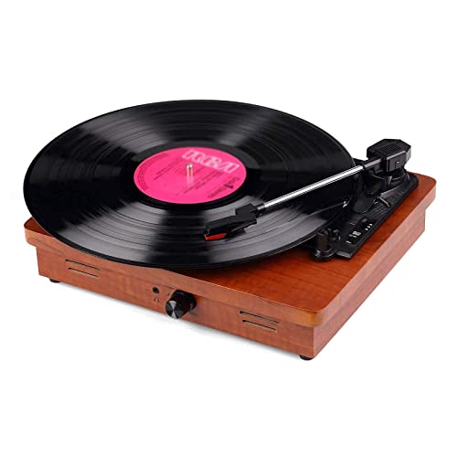 AURADO Phonographe Portable Classique Gramophone Tourne-Disque Vinyle Phonographe Antique Simple Phonographe Bui (Tourne… - Les Beatles, Paul McCartney, John Lennon, RIngo Starr, George Harrison AURADO Phonographe Portable Classique Gramophone Tourne-Disque Vinyle Phonographe Antique Simple Phonographe Bui (Tourne… – Image 3