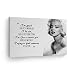 Smile Art Design Marilyn Monroe Quotes 'I`m Good but not an Angel' Canvas Print Decorative Art Modern Wall Decor Artwork Living Room Bedroom Wall Art - Ready to Hang - Made in The USA 8x12