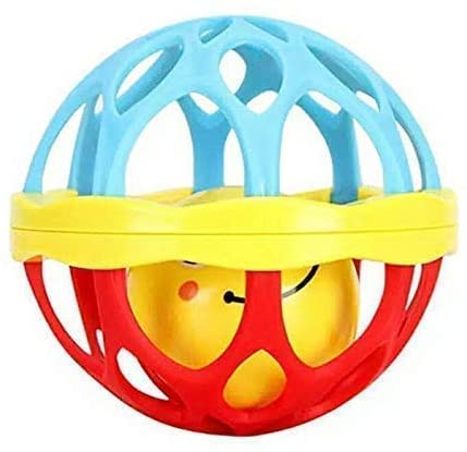 SURKHAMART Colorful Plastic Soft Ball Rattle Toy for Baby, Bath Toy Made in Safe Non-Toxic, Attractive Rattle for New Born Baby, Children Toy and Infant Products Activity Center, Multicolor